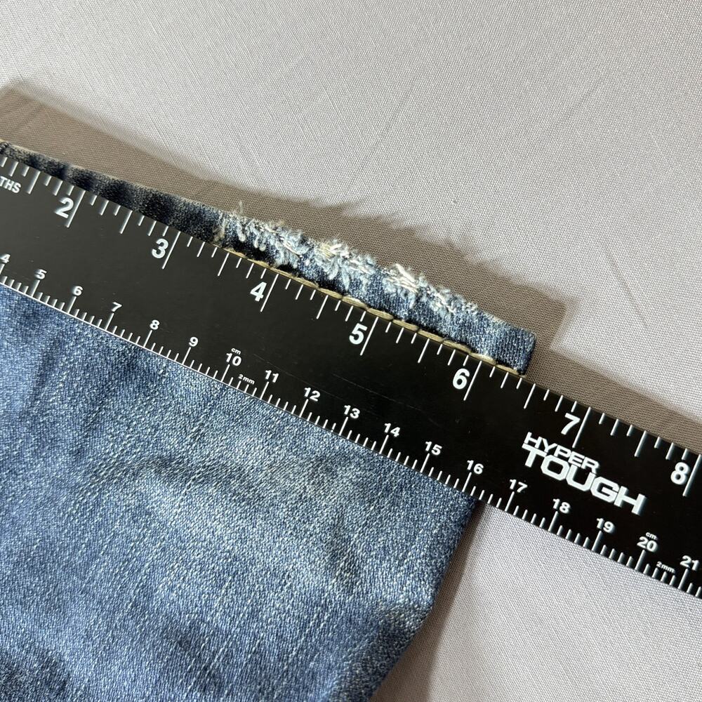 True Religion Section Skinny Distressed Jeans 31x31 Contrast Stitch Patches - Picture 4 of 8